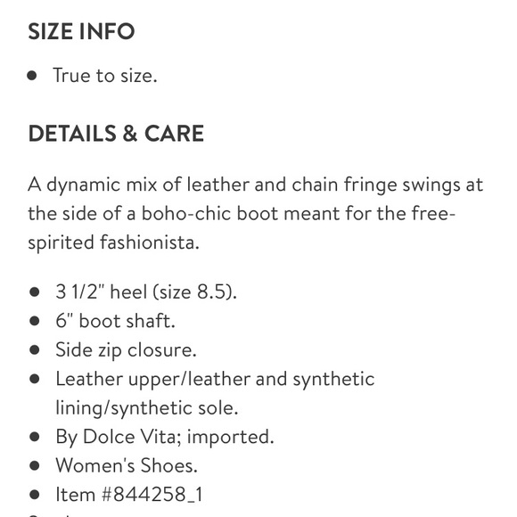 Dolce Vita Noralee chain and fringe bootie - Picture 8 of 8